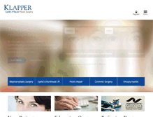 Tablet Screenshot of klapperplasticsurgery.com